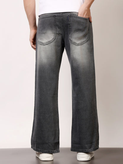 Stylox Men’s Washed Baggy Fit Jeans — Vintage Wash, Relaxed Streetwear Look |J-07