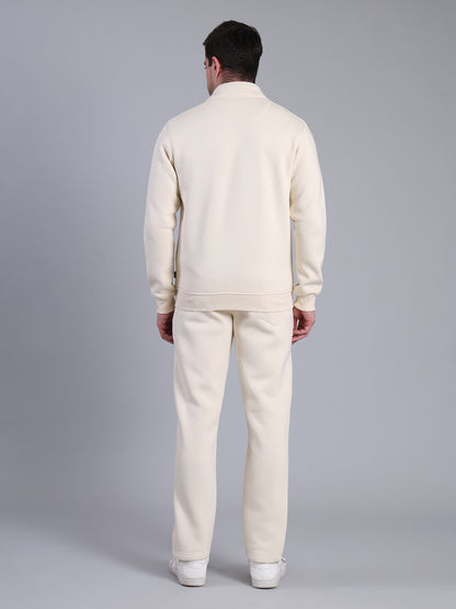 Stylox Men’s Solid Tracksuit Set with Zip-Up Jacket &amp; Joggers – Winter Athleisure Wear