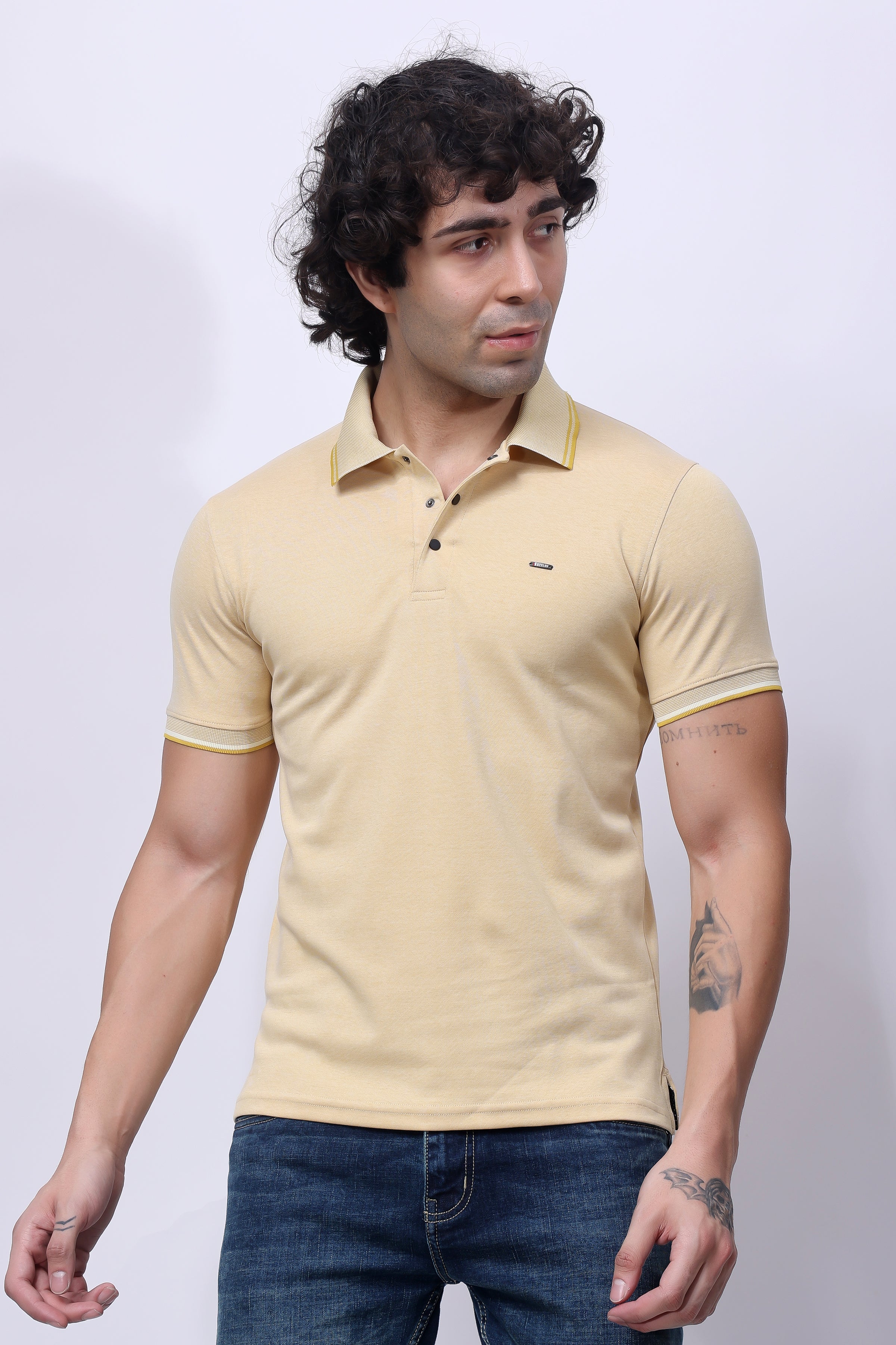 STYLOX Men's Half Sleeve Solid Polo T-shirt - Stylox