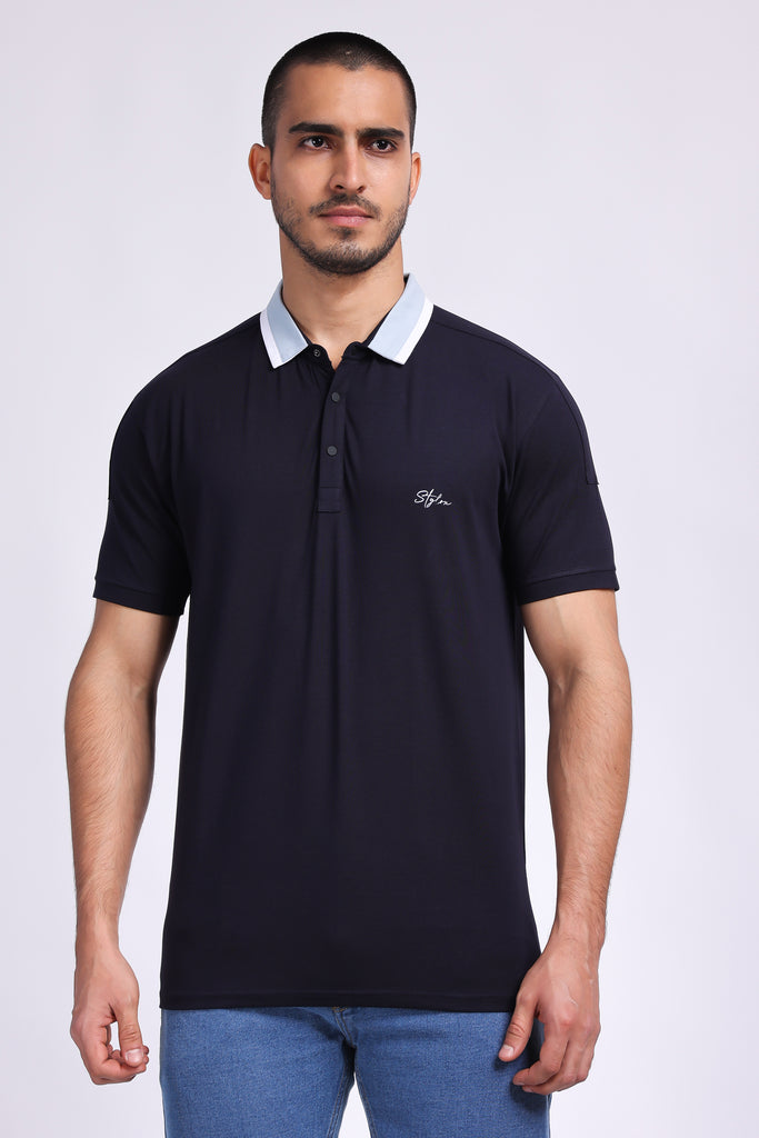 Stylox Men Polo Collar Slim Fit T-shirt - 67559