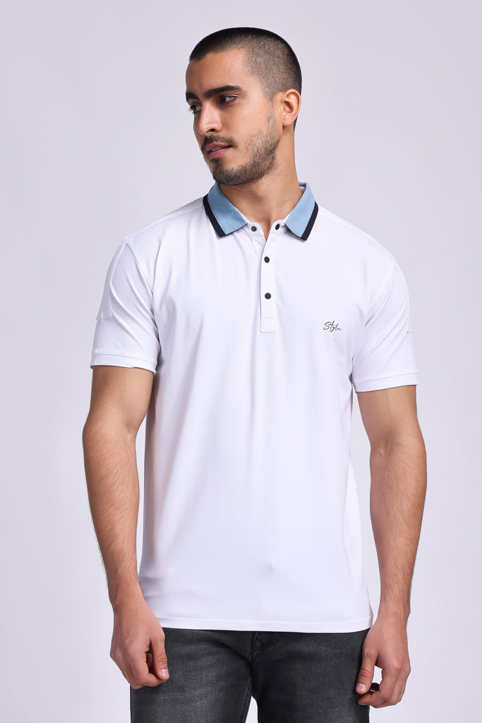Stylox Men  Polo Collar Slim Fit T-shirt - 67561