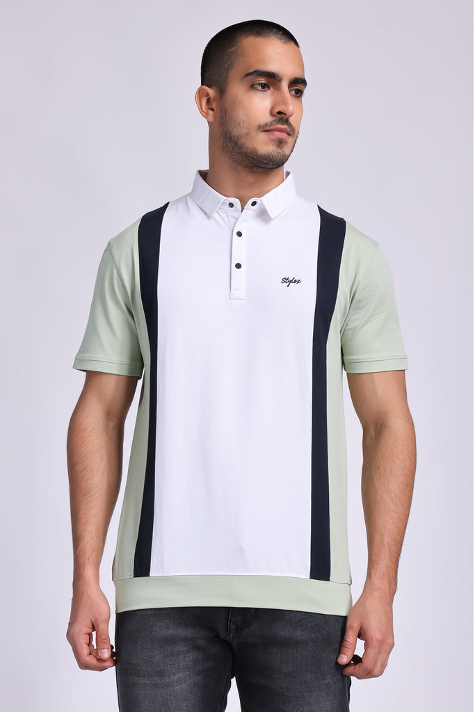 Stylox Men  Polo Collar Slim Fit T-shirt - 67600