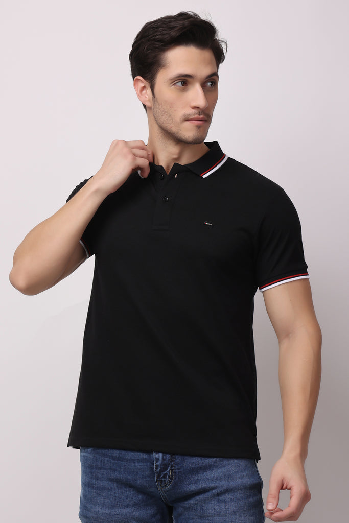 Stylox solid polo t-shirt