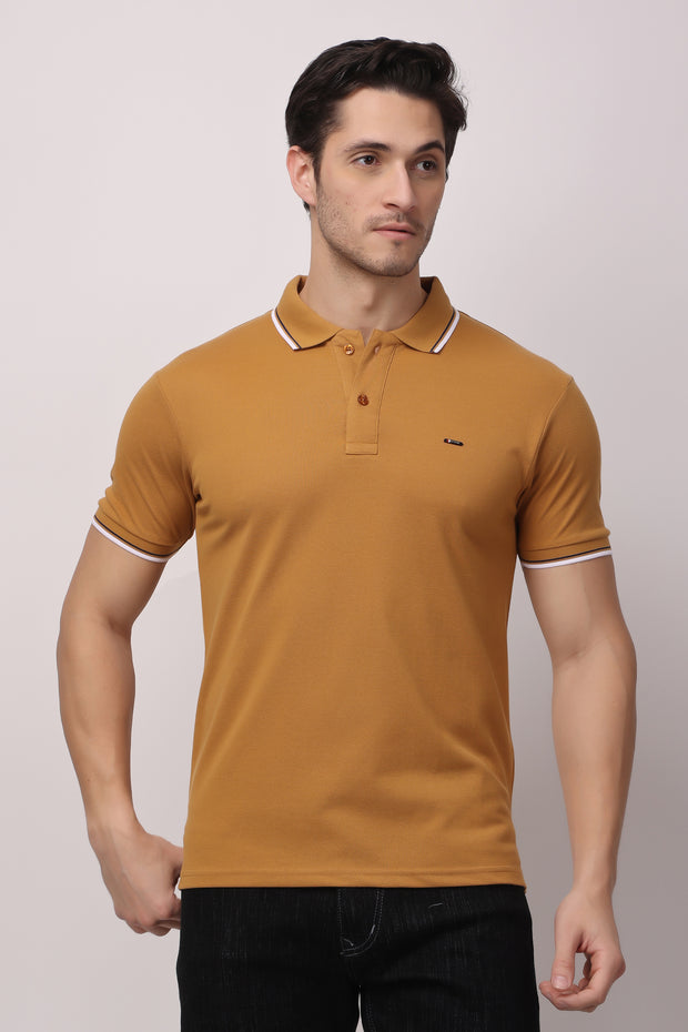 Stylox solid polo t-shirt