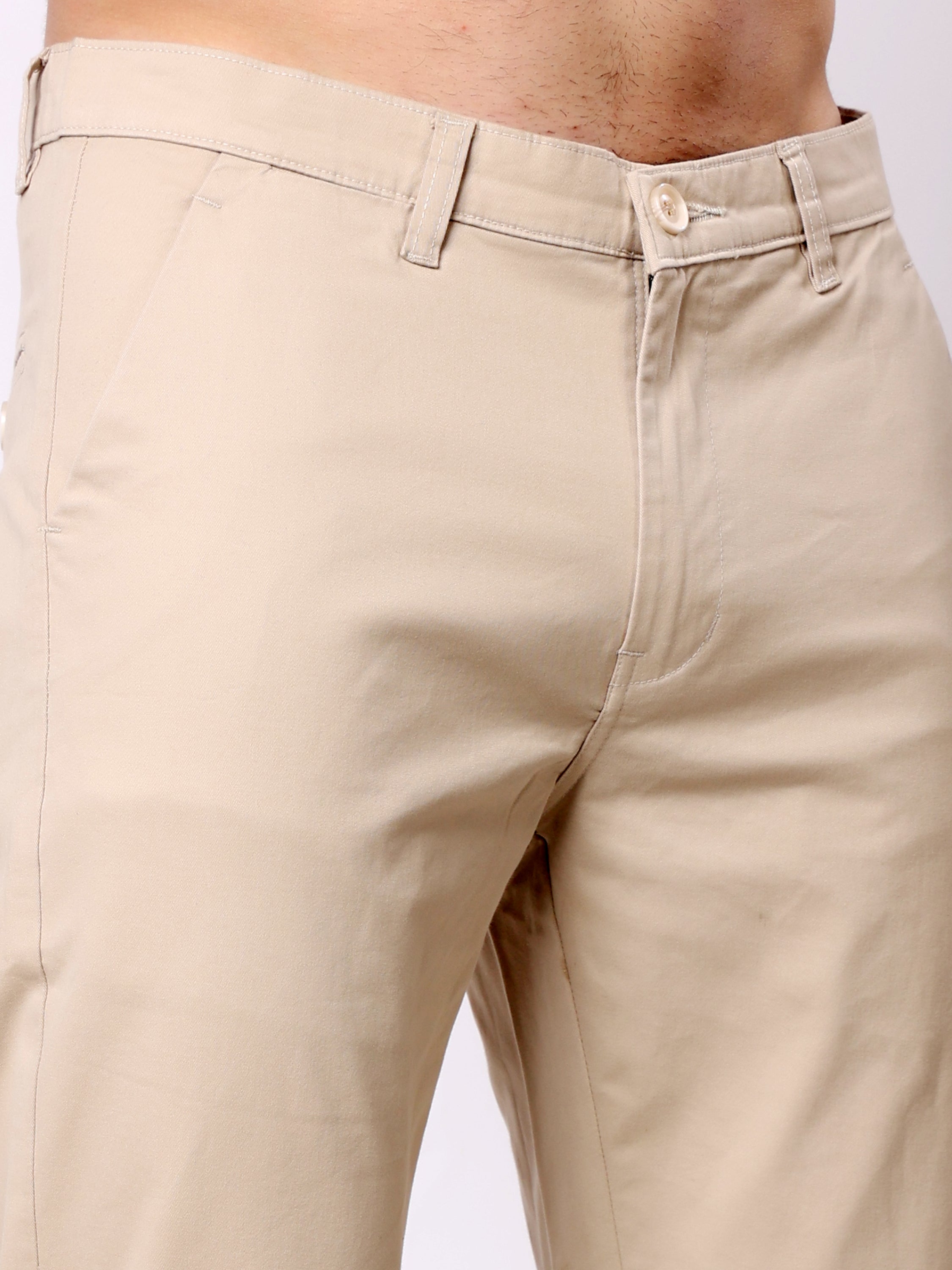 Stylox Men’s Straight Fit Non-Stretch Casual Chinos Trousers - Stylox