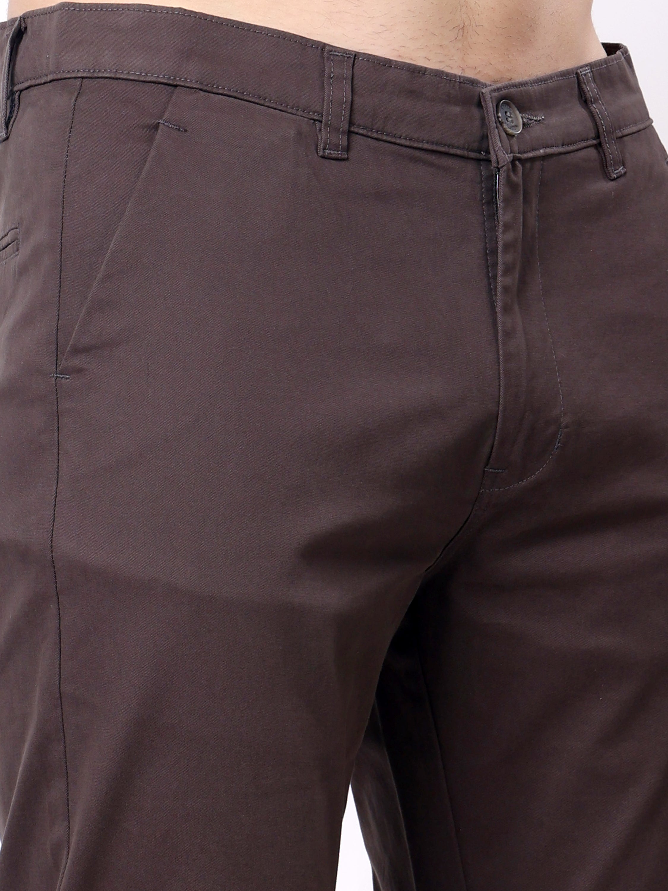 Stylox Men’s Straight Fit Non-Stretch Casual Chinos Trousers - Stylox