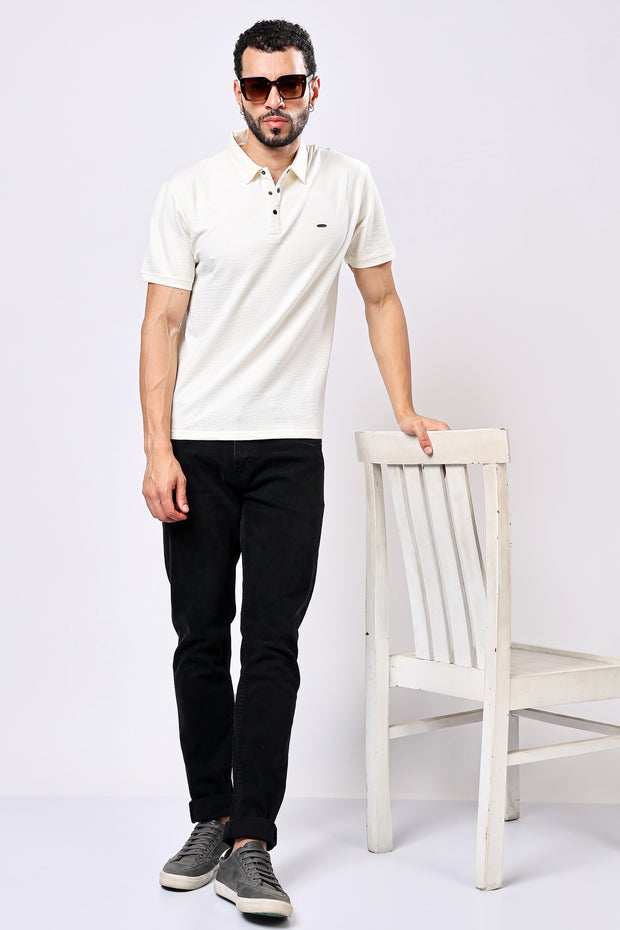 Stylox Solid Polo T-Shirt For Men