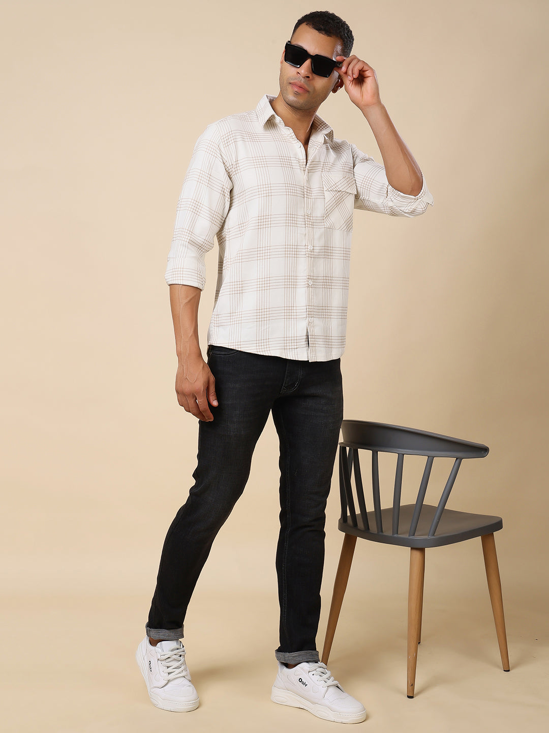 Stylox Men’s Check Full Sleeve Regular Fit Shirt – Classic Checks, Timeless Style - Stylox