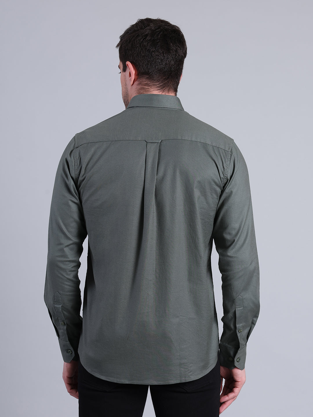 Stylox Men’s Solid Casual Shirt | Full Sleeve Regular Fit Shirt for Everyday Wear