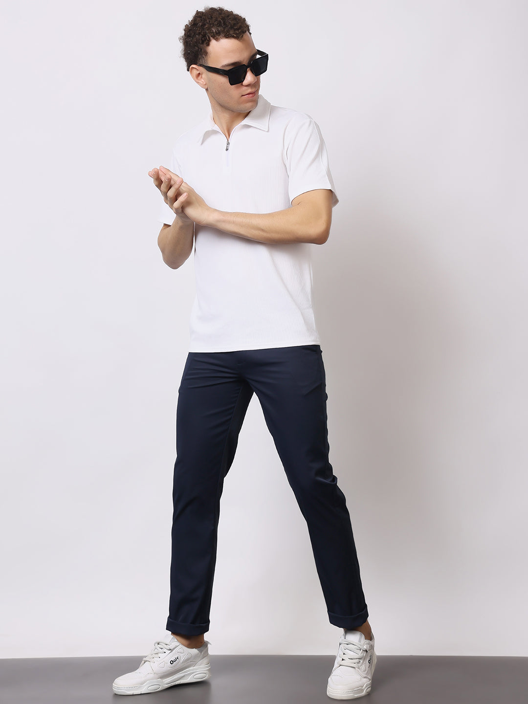 Stylox Men’s Premium Regular Fit Stretch Trousers – Formal & Casual Pants | Wrinkle-Free Office Wear - Stylox