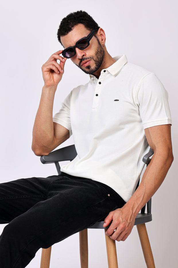 Stylox Solid Polo T-Shirt For Men