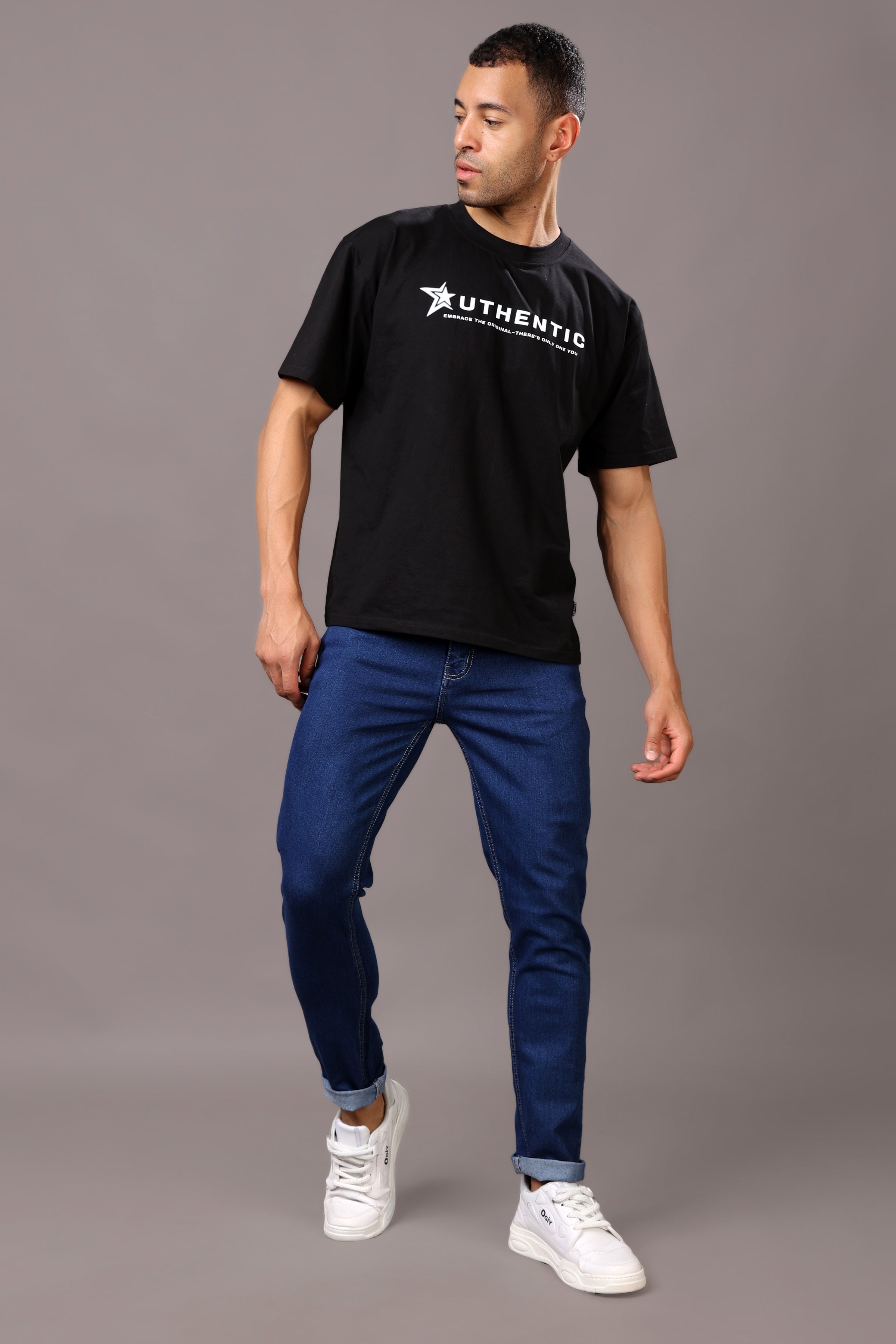 Stylox Men’s Slim Fit Mid-Rise Casual Denim Jeans - Stylox