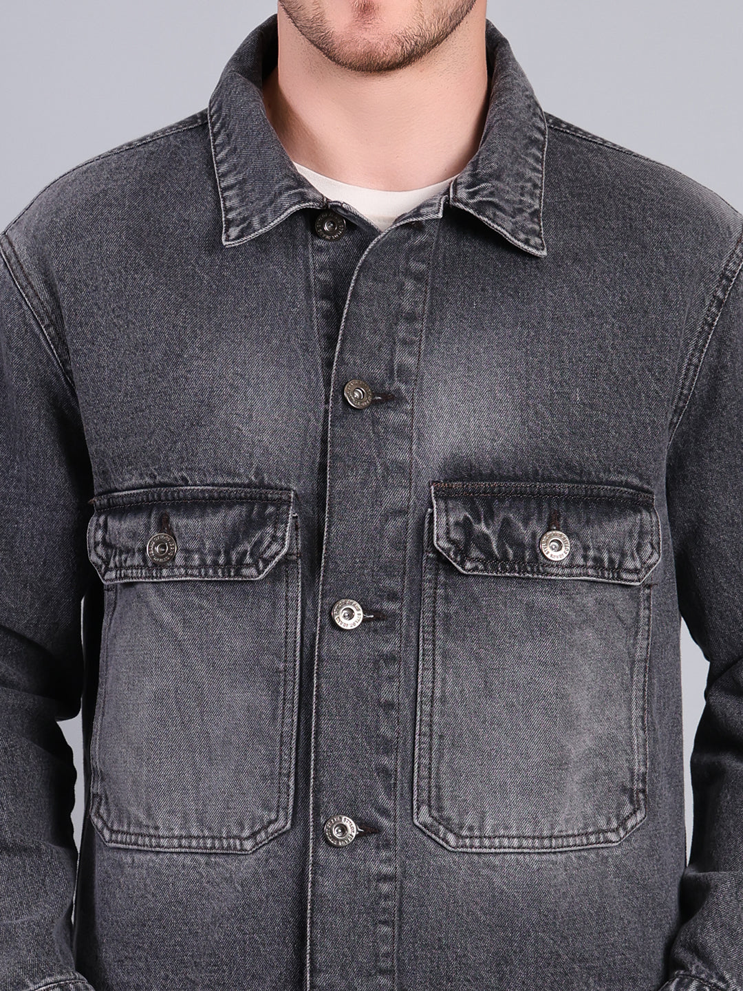 Stylox Men’s Denim Jacket | Premium Washed Denim | Casual & Winter Wear Jacket - Stylox