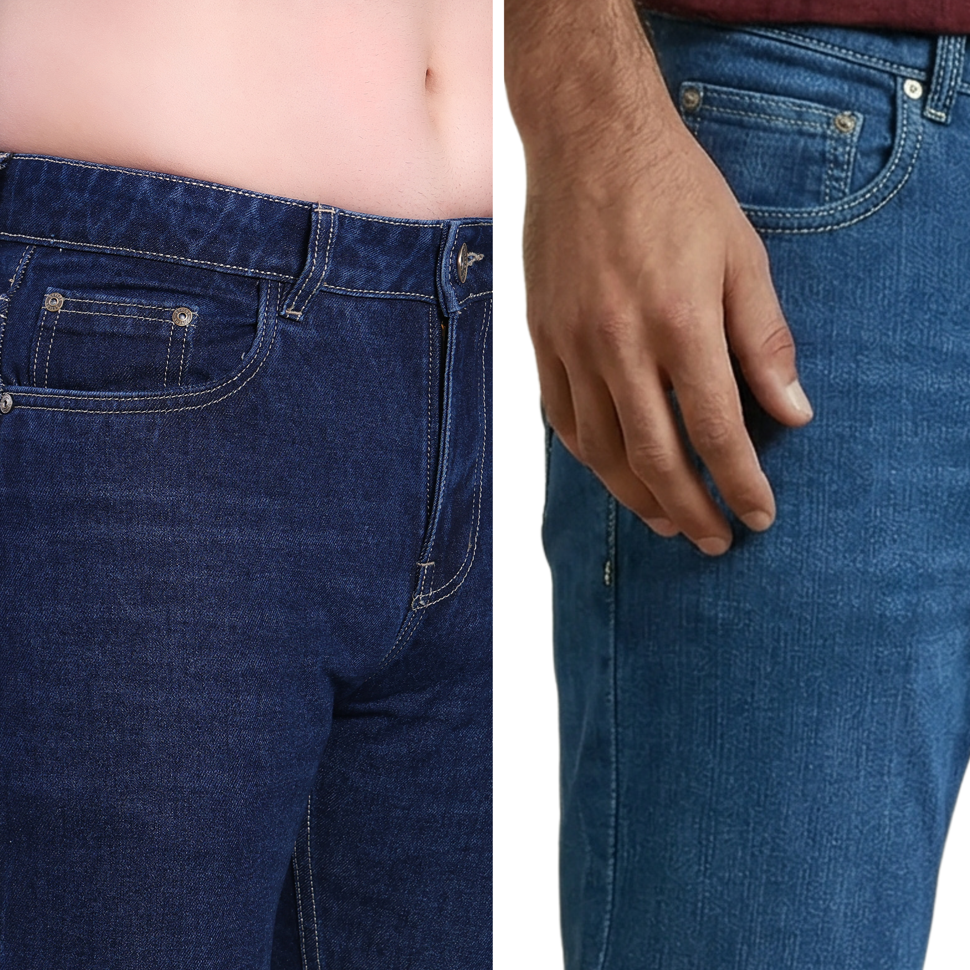 Stylox Straight Fit Denim Jeans – Pack of 2 - Stylox