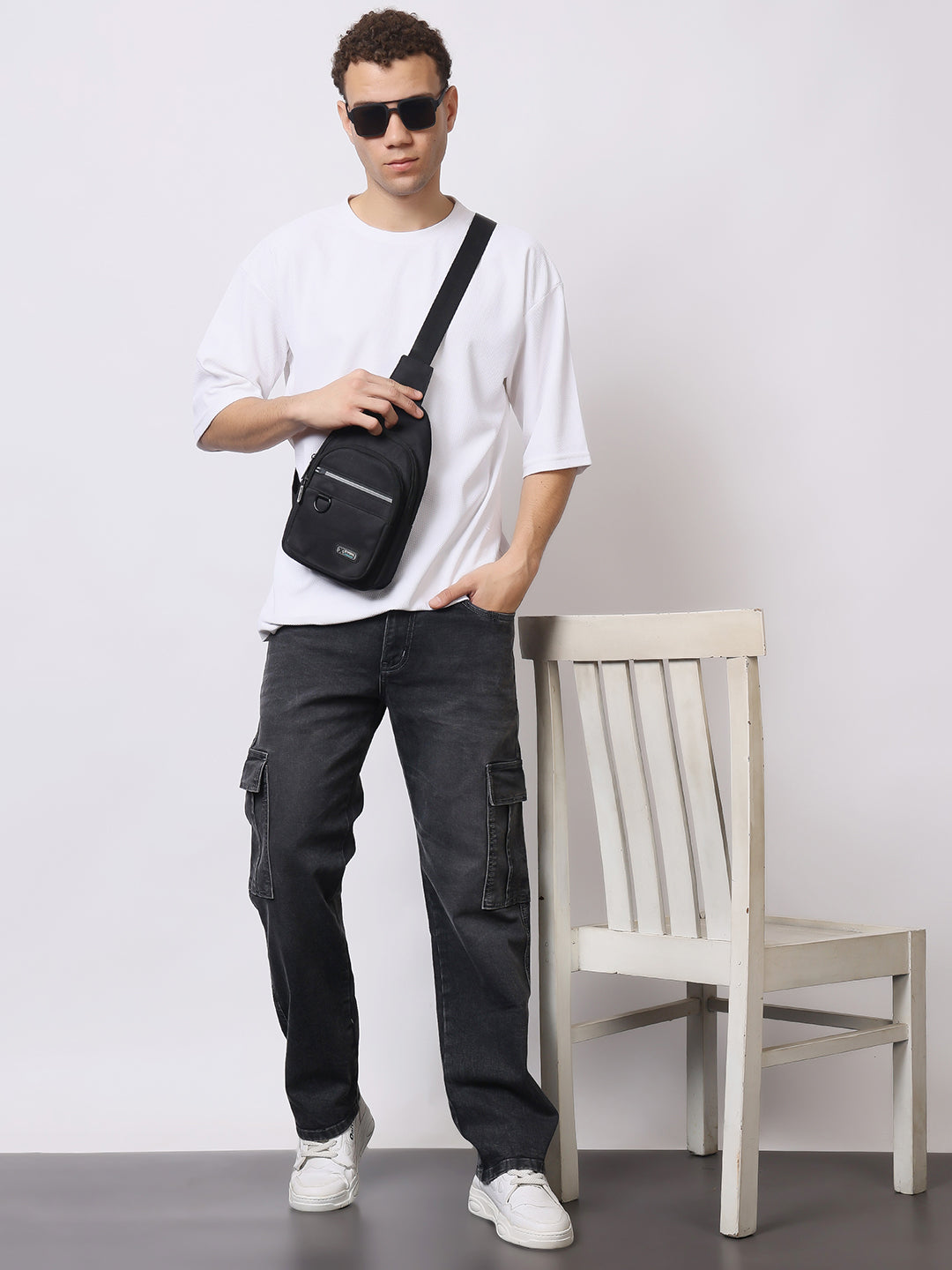 Stylox Men’s Regular Fit Cargo Jeans | Multi-Pocket Denim Cargo Pants for Casual & Streetwear Style - Stylox