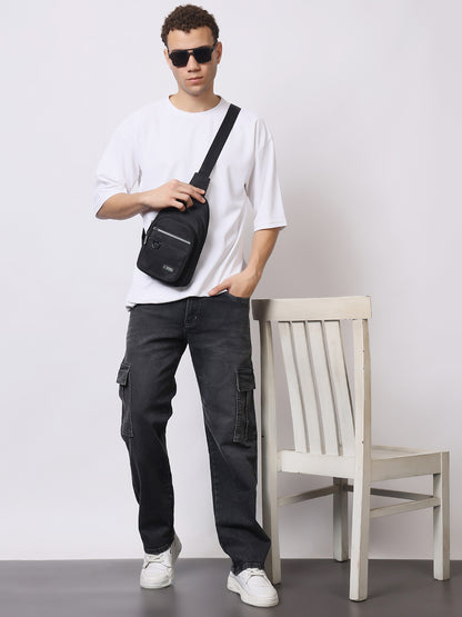 Stylox Men’s Regular Fit Cargo Jeans | Multi-Pocket Denim Cargo Pants for Casual &amp; Streetwear Style - Stylox