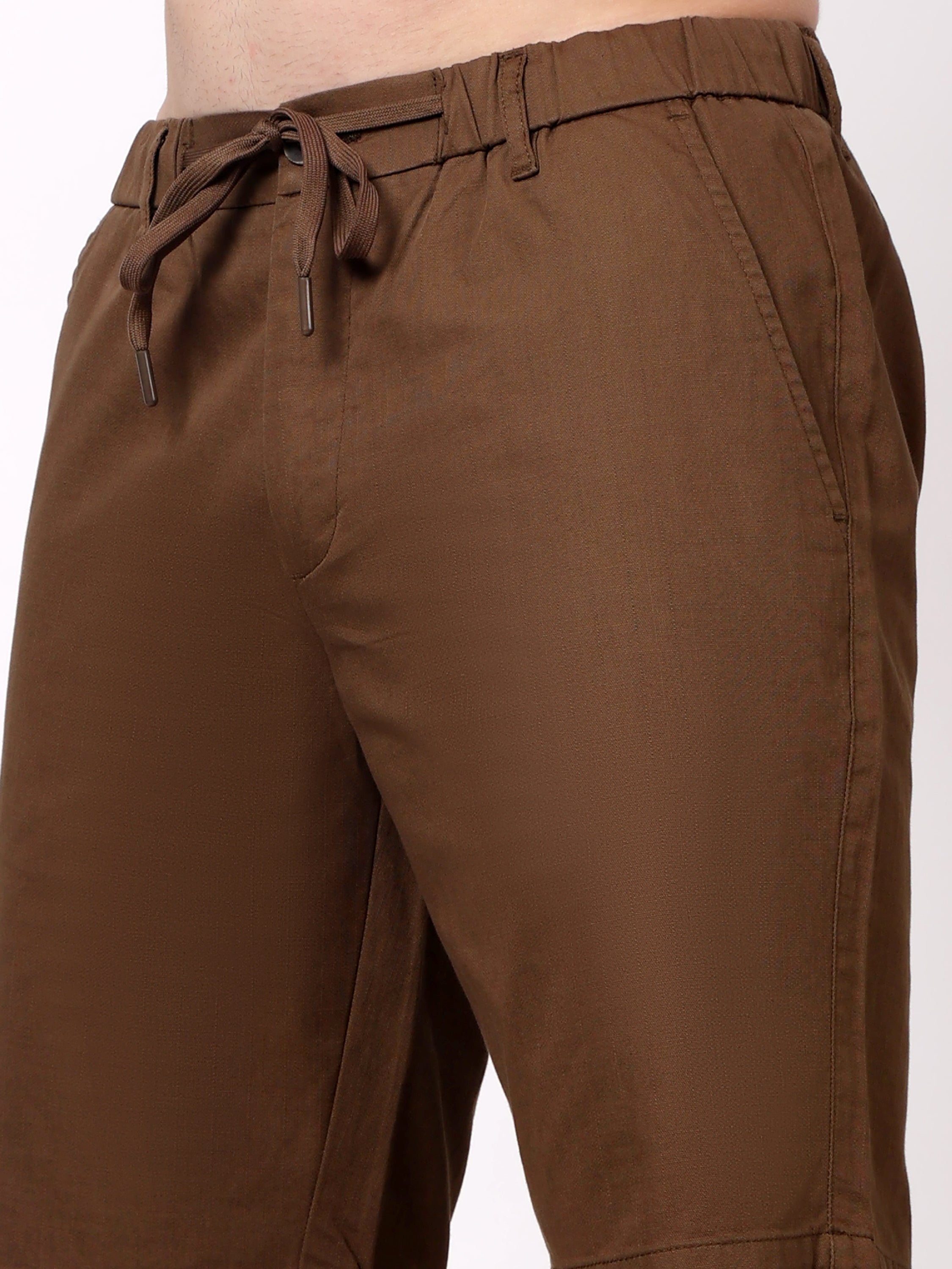 Stylox Men's Regular Fit Cotton Casual Summer Shorts with Elastic Waist & Drawstring