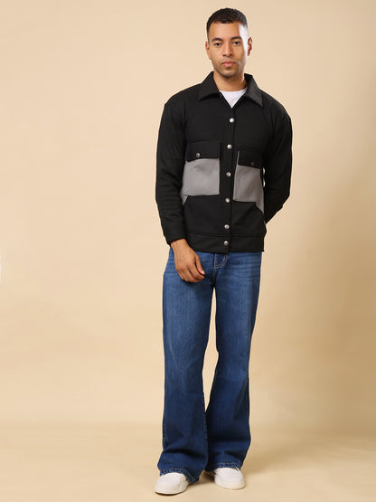 Stylox Men’s Shacket with Button Closure – Stylish Shacket for Every Season