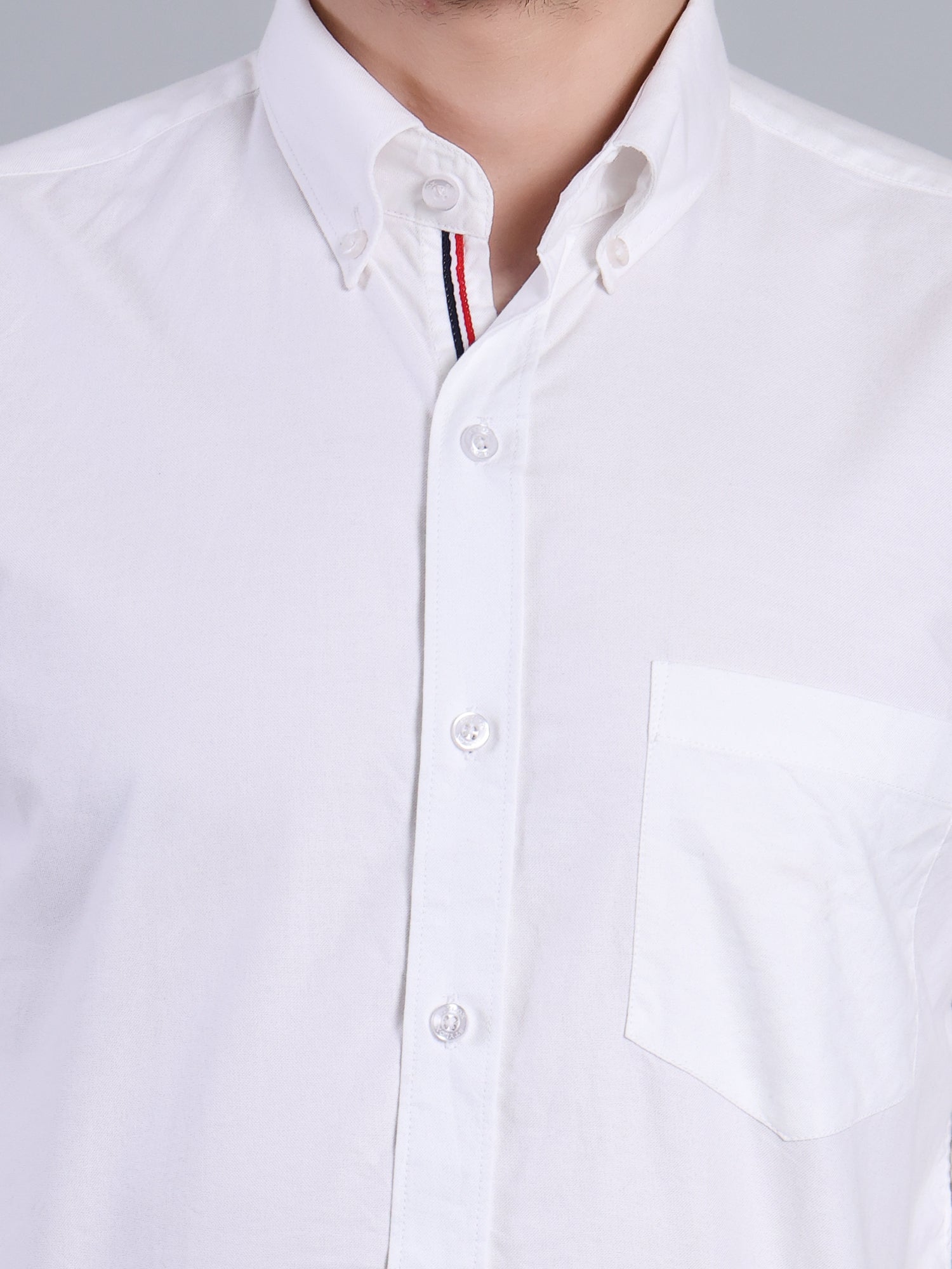 Stylox Men’s Regular Fit Full Sleeve Solid Casual Shirt for Everyday & Office Wear (White) - Stylox