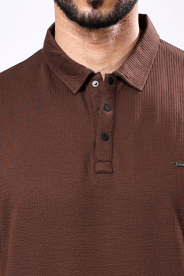 Stylox Solid Polo T-Shirt For Men