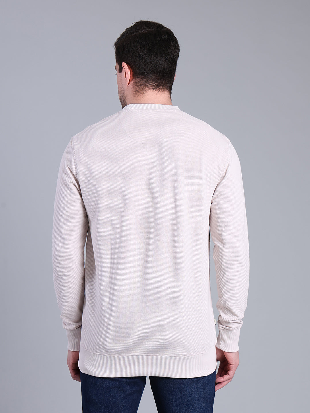 Stylox Men’s Printed Sweatshirt | Crew Neck Sweatshirt with Chest Print | Full Sleeve Casual Winter Wear