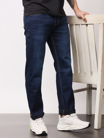 Stylox Men’s Comfort Fit Solid Jeans | Premium Stretchable Plain Denim Jeans for Men | Casual Mid-Rise Jeans