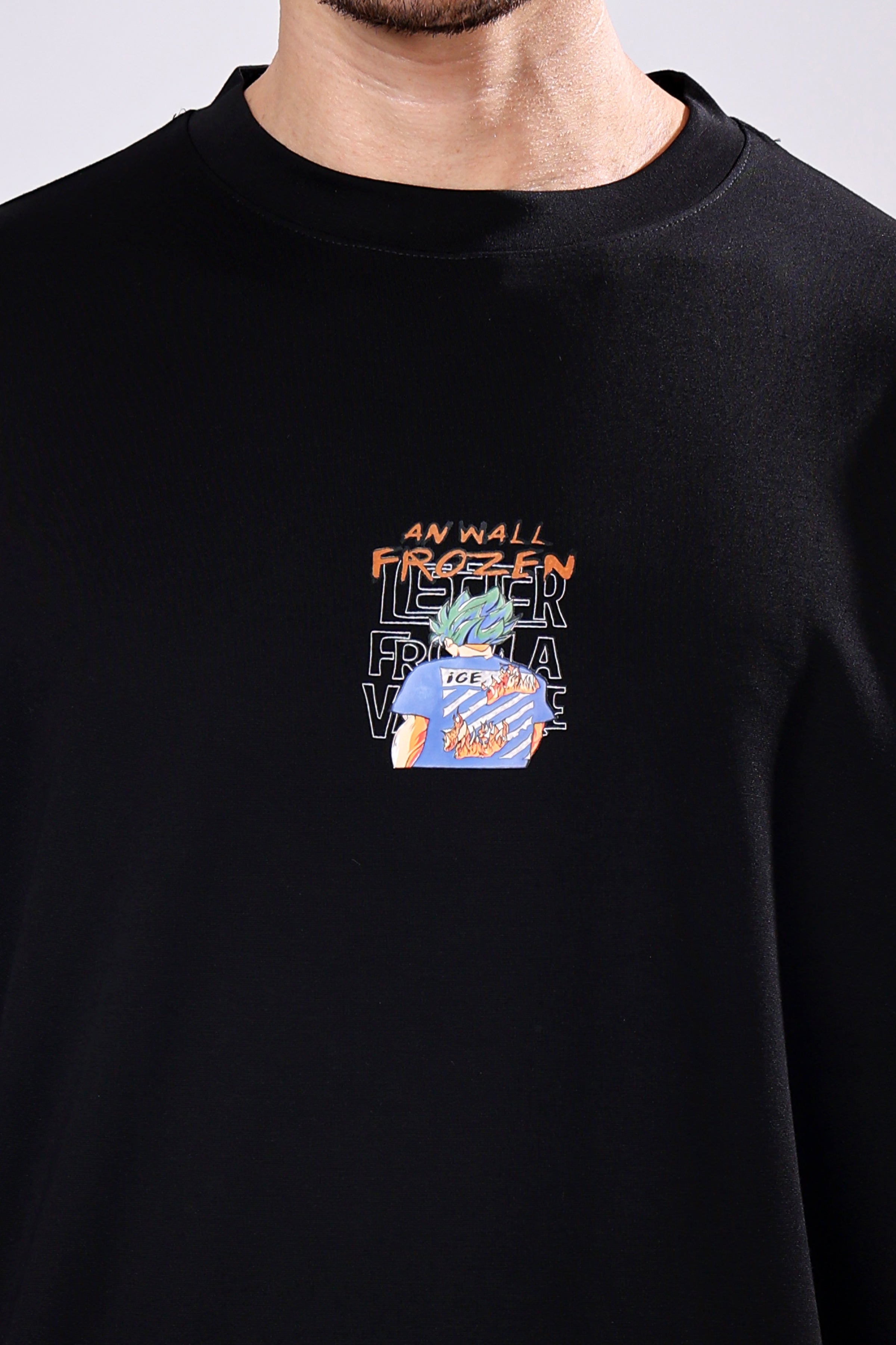 Stylox Men’s Oversized Round Neck Half Sleeve Back Printed T-Shirt | Premium Cotton Loose Fit Graphic Tee for Streetwear &amp; Casual Style