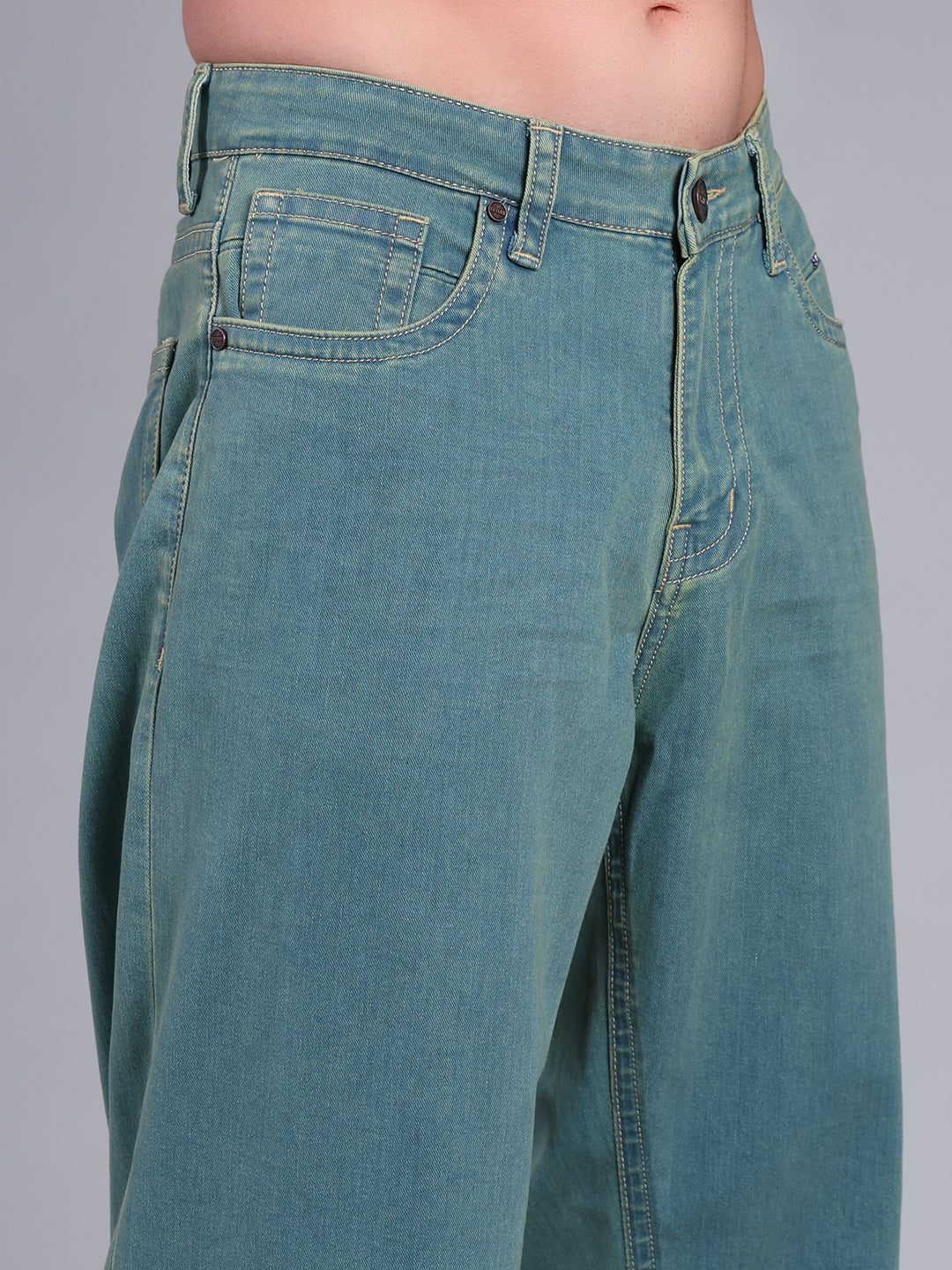 Stylox Men’s Sea Blue Loose Fit Jeans – Street-Ready Comfort & Classic Style - Stylox