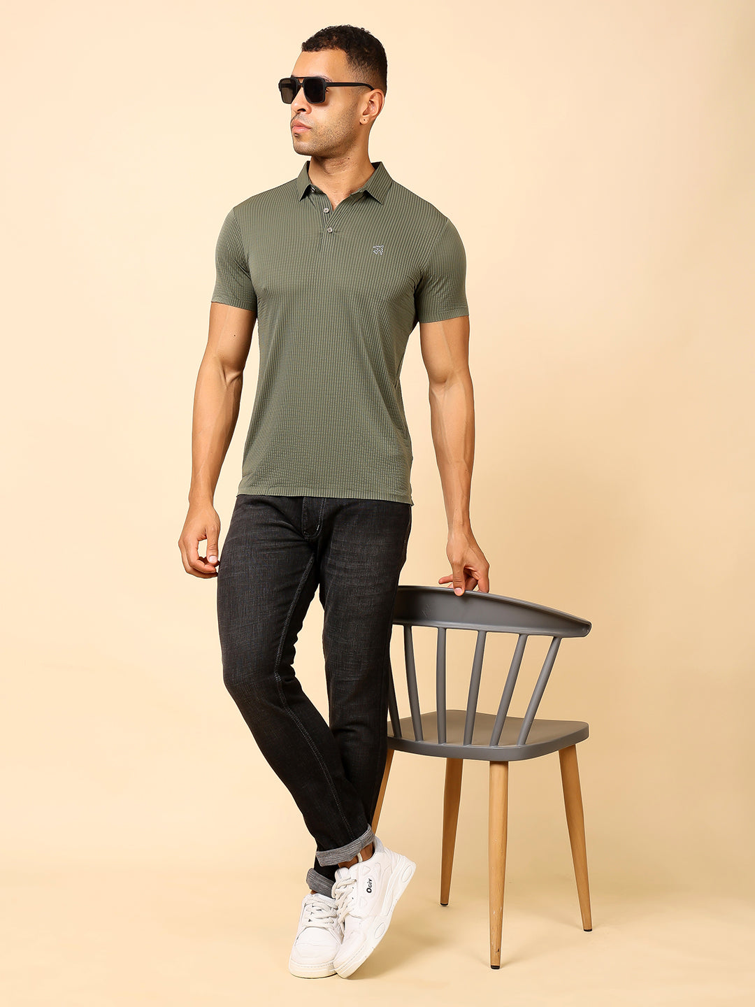 Stylox Premium Stretchable Solid Slim Fit Polo T-Shirt – Comfort Meets Style - Stylox