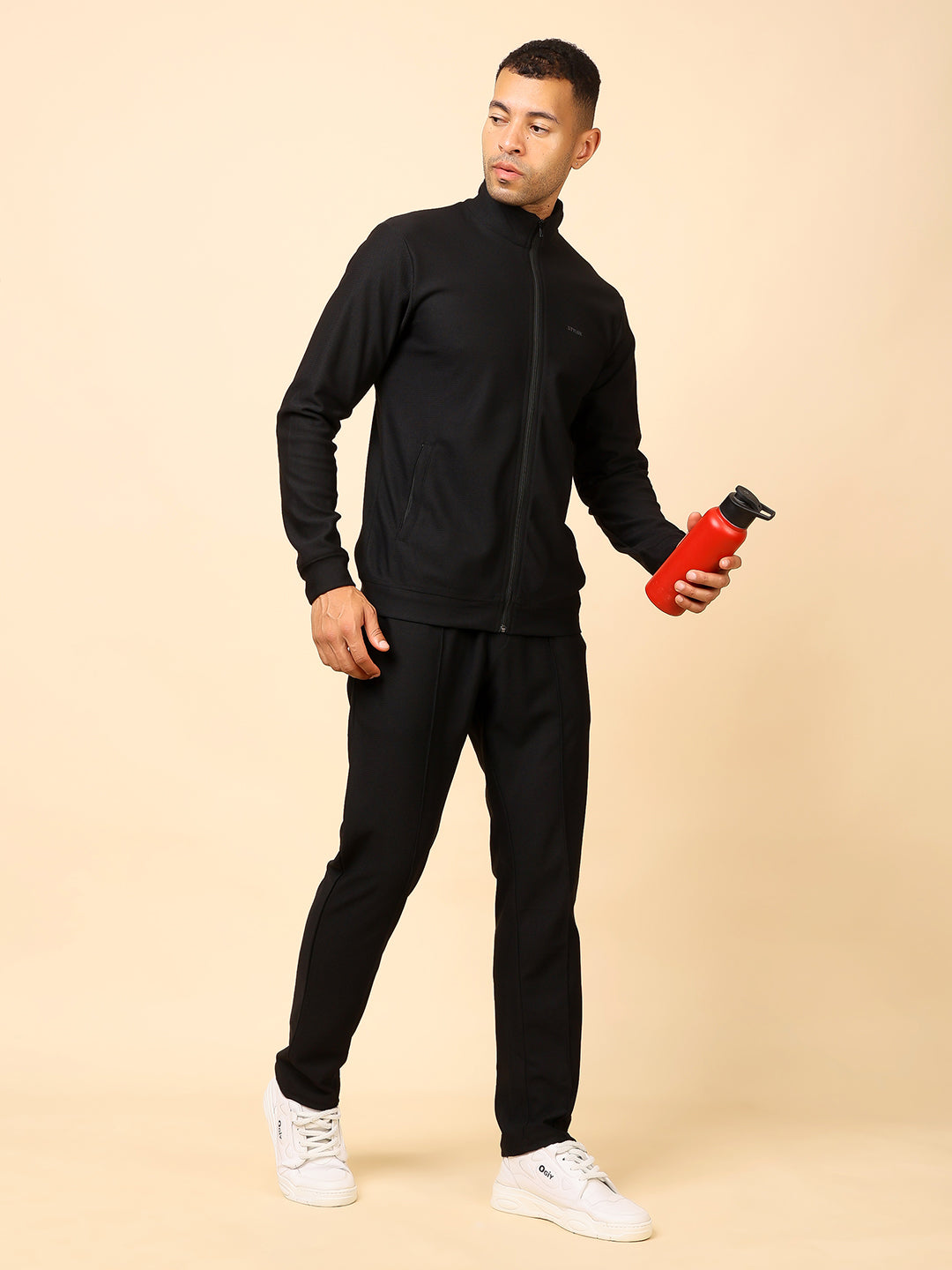 Stylox Men’s Solid Tracksuit – Stylish Full Set for Sports, Gym &amp; Casual Wear