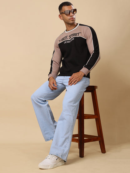 Stylox Regular Fit Men’s Printed Round Neck Sweatshirt – Casual Comfort with Trendy Prints