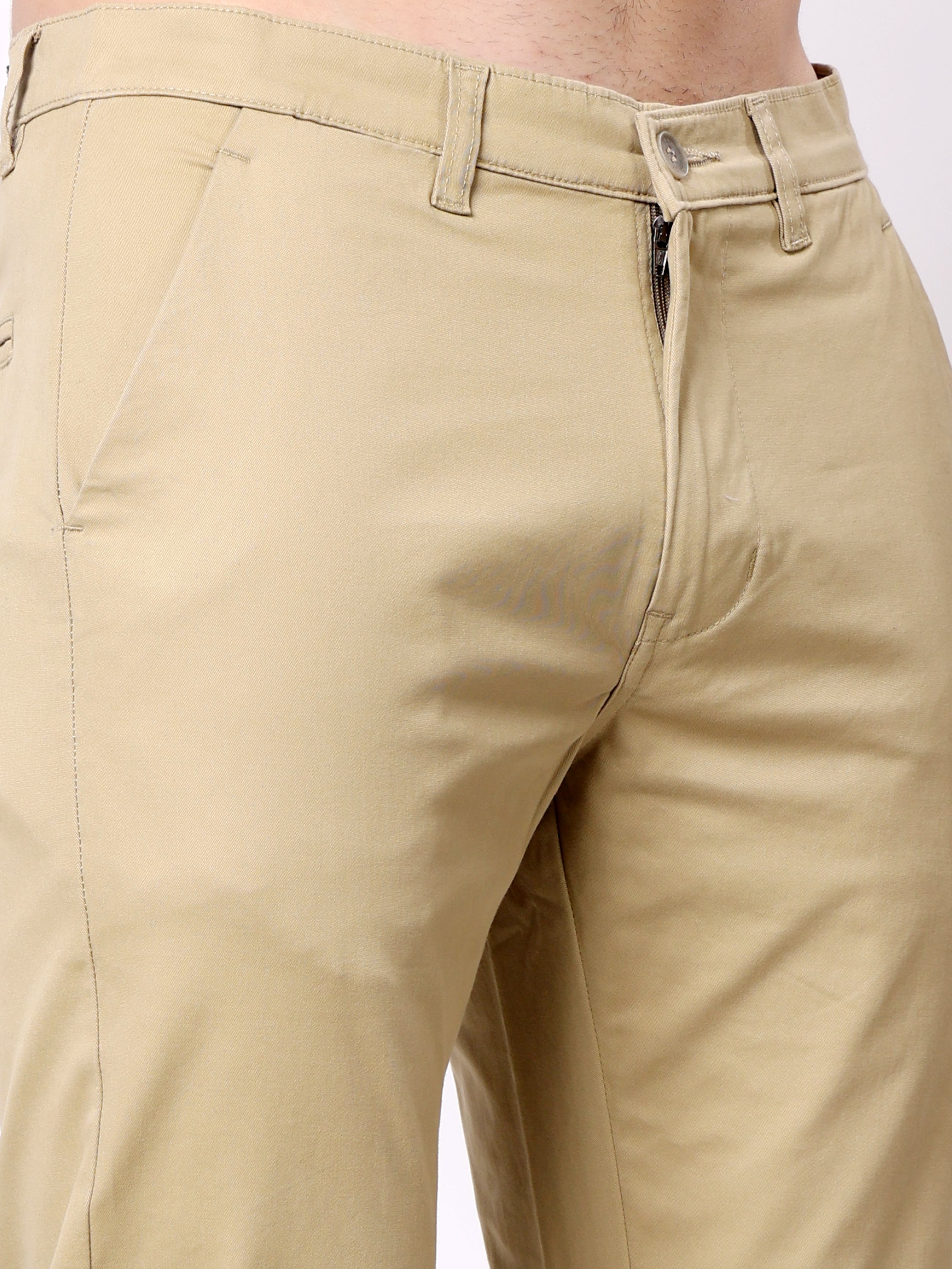 Stylox Men’s Straight Fit Non-Stretch Casual Chinos Trousers - Stylox