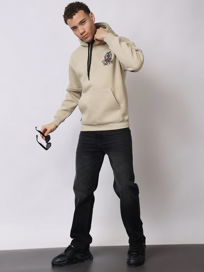 Stylox Men’s Graphic Winter Hoodie – Floyd Printed Pullover with Kangaroo Pocket &amp; Warm Fleece Fabric