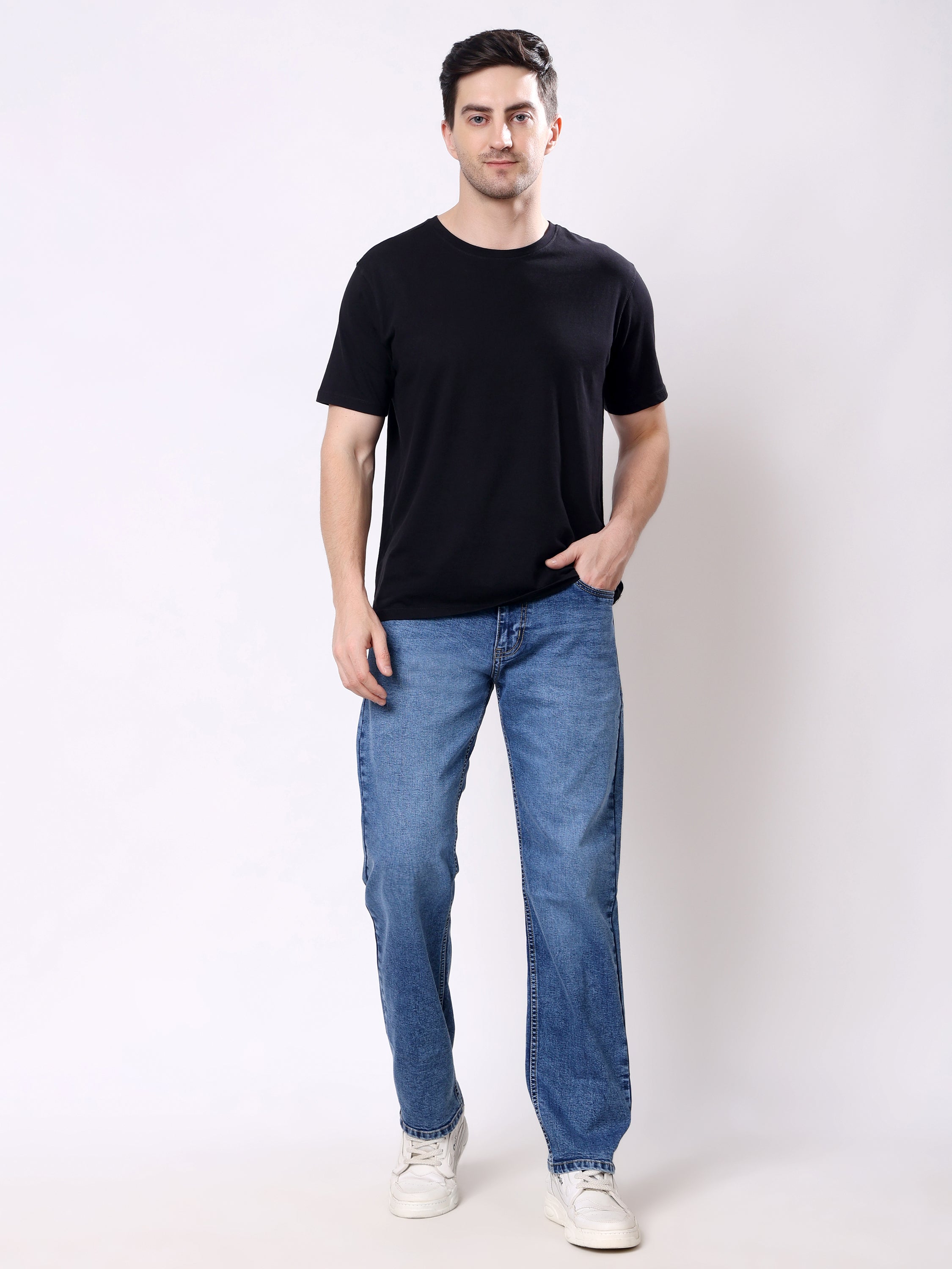 Stylox Men’s Comfort Fit Stretchable Denim Jeans - Stylox