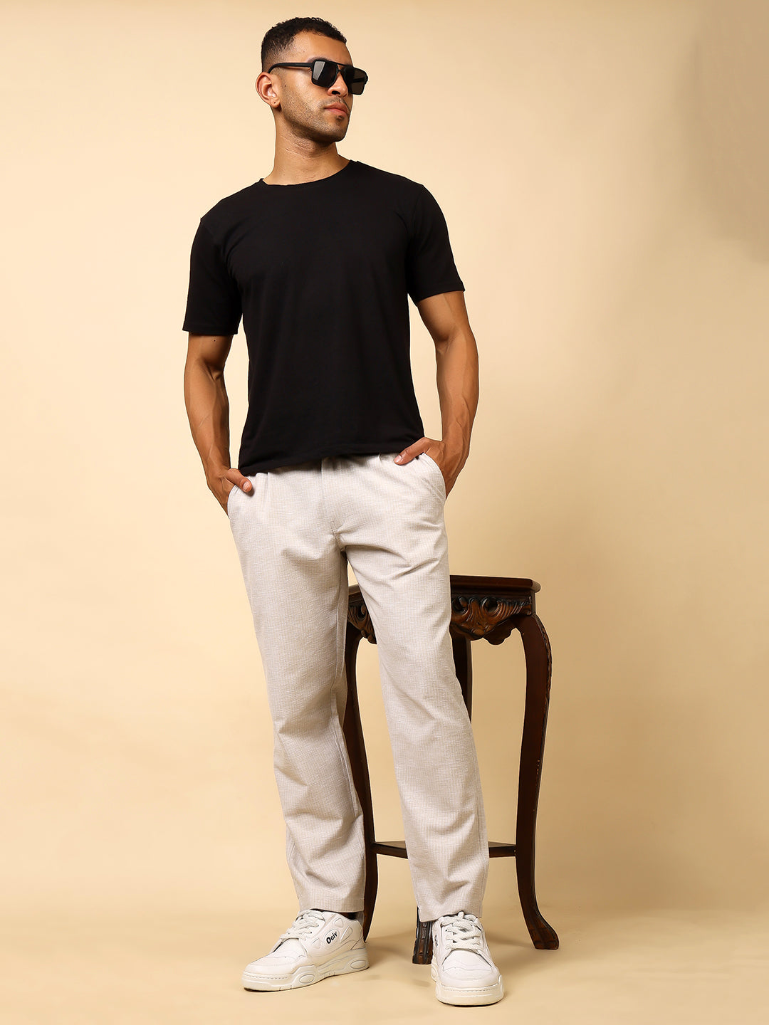 Stylox Men’s Classic Fit Trousers – Comfortable Formal & Casual Wear