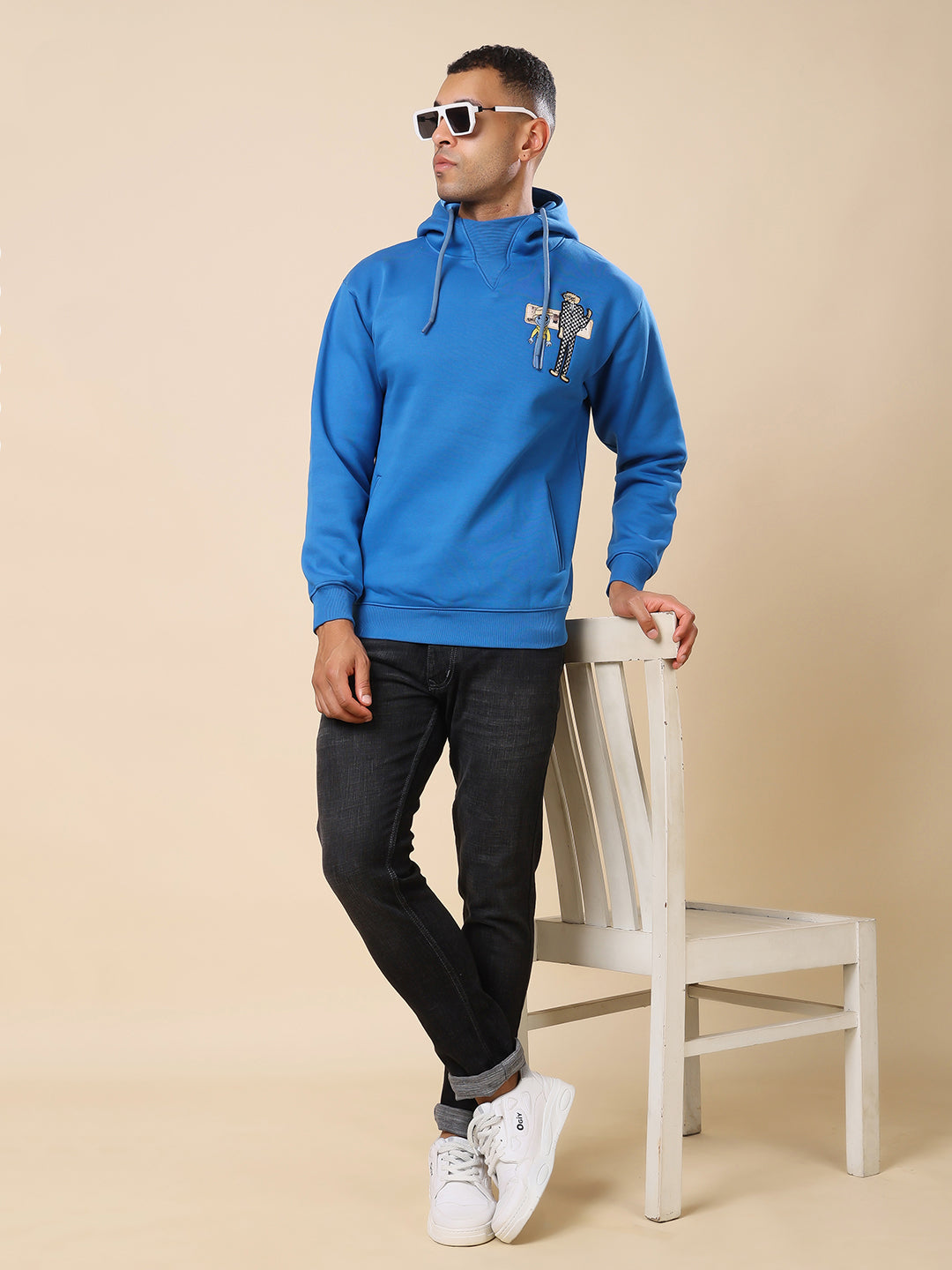 Stylox Men’s Printed Hoodie – Trendy Comfort Wear for Everyday Style