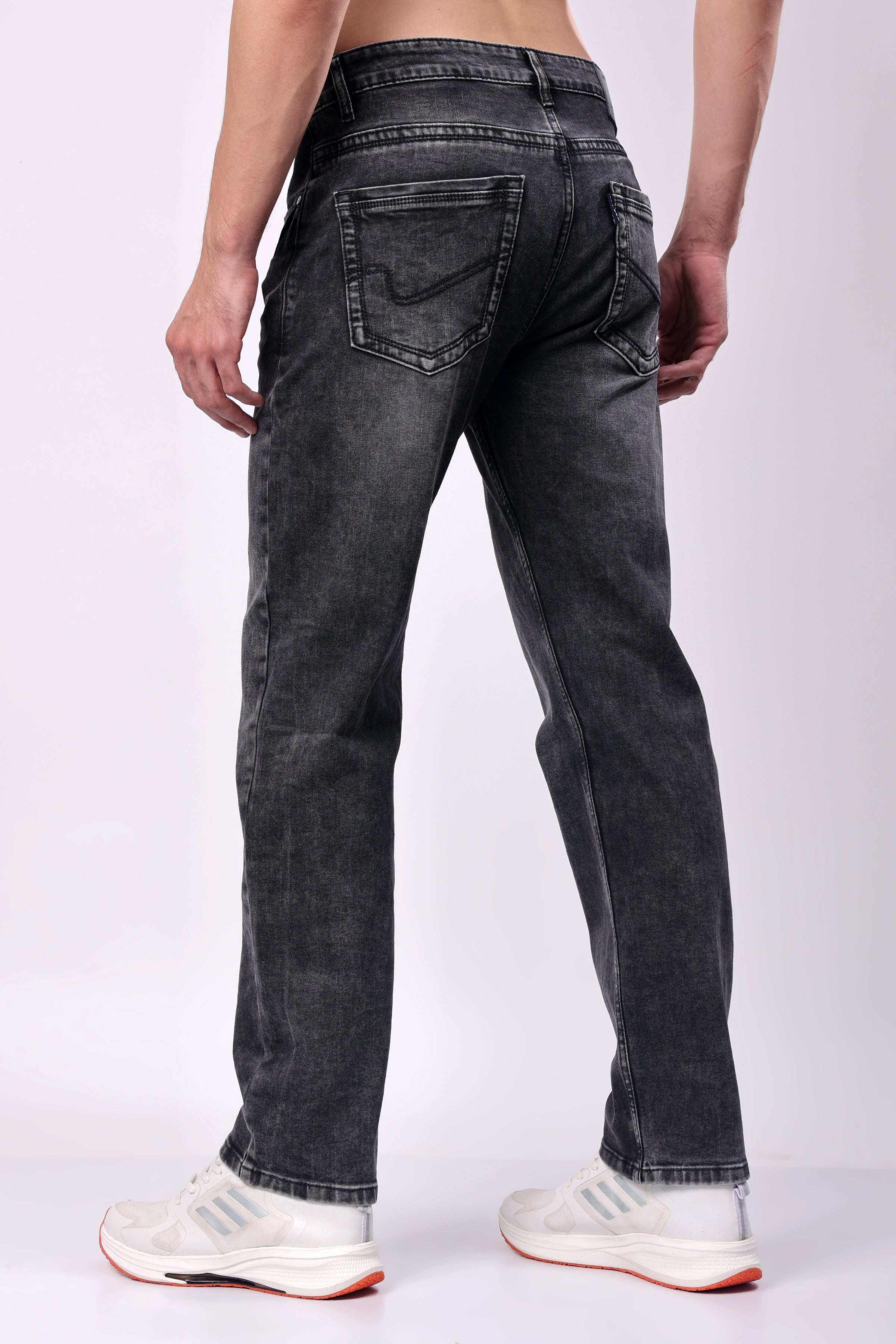 Stylox Men’s Comfort Fit Jeans in Grey - - Stylox