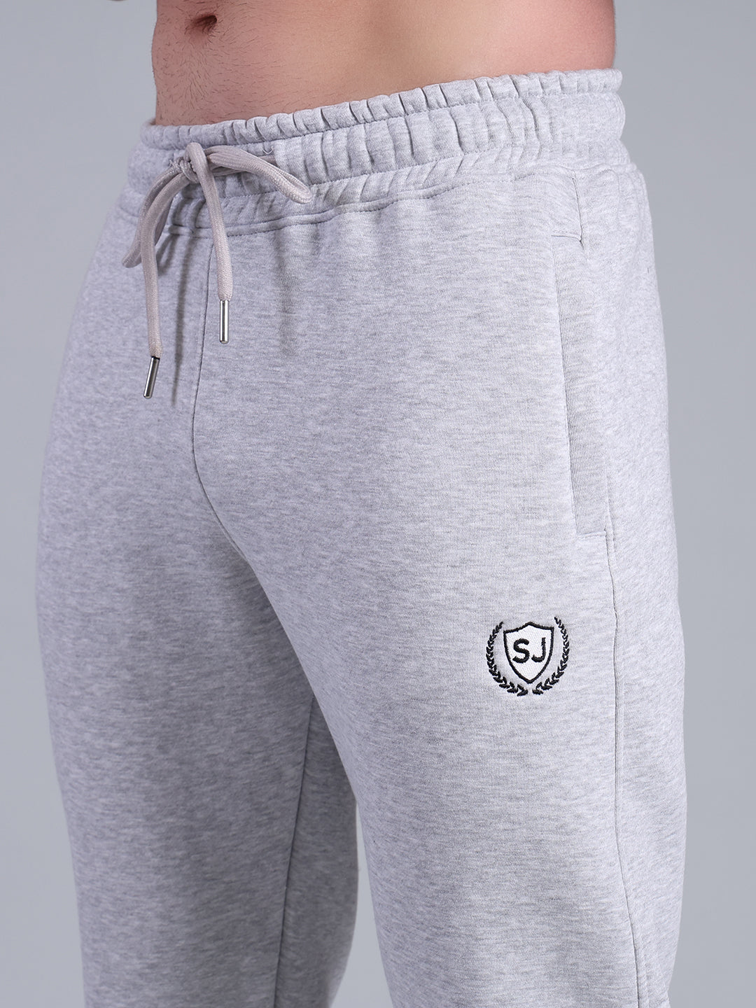 Stylox Men’s Solid Tracksuit Set with Zip-Up Jacket & Joggers – Winter Athleisure Wear (Grey) - Stylox