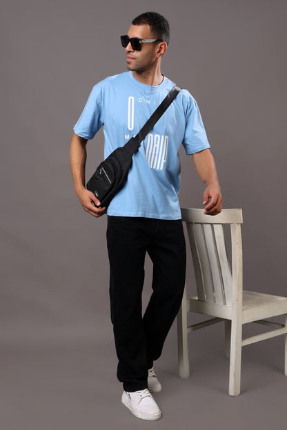 Stylox Men’s Oversized Graphic Printed Crew Neck Casual T-Shirt
