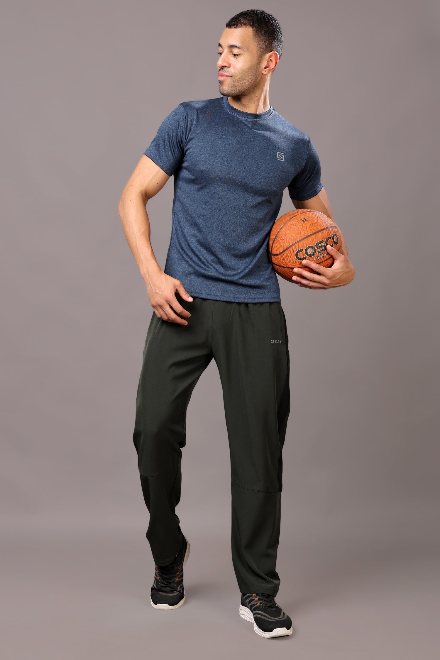 Stylox Classic Men’s Trackpants with Elastic Waist &amp; Side Pockets