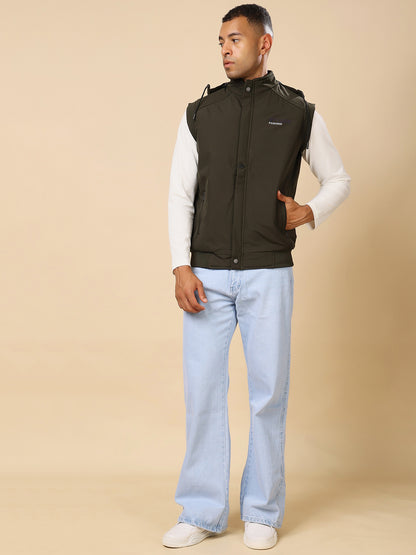 Stylox Sleeveless Solid Men’s Jacket | Lightweight Zip-Up Casual &amp; Sportswear Jacket