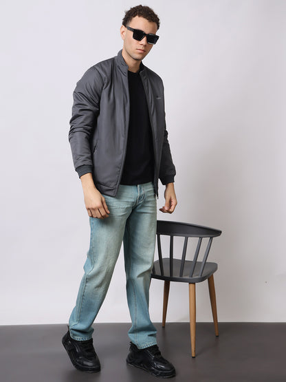 Stylox Men’s High-Neck Winter Jacket – Lightweight Windcheater with Warm Lining &amp; Full-Zip Closure