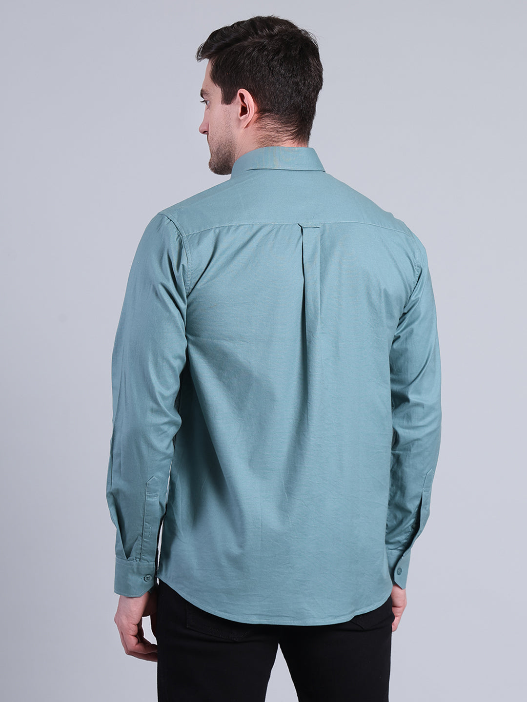 Stylox Men’s Solid Casual Shirt | Full Sleeve Regular Fit Shirt for Everyday Wear