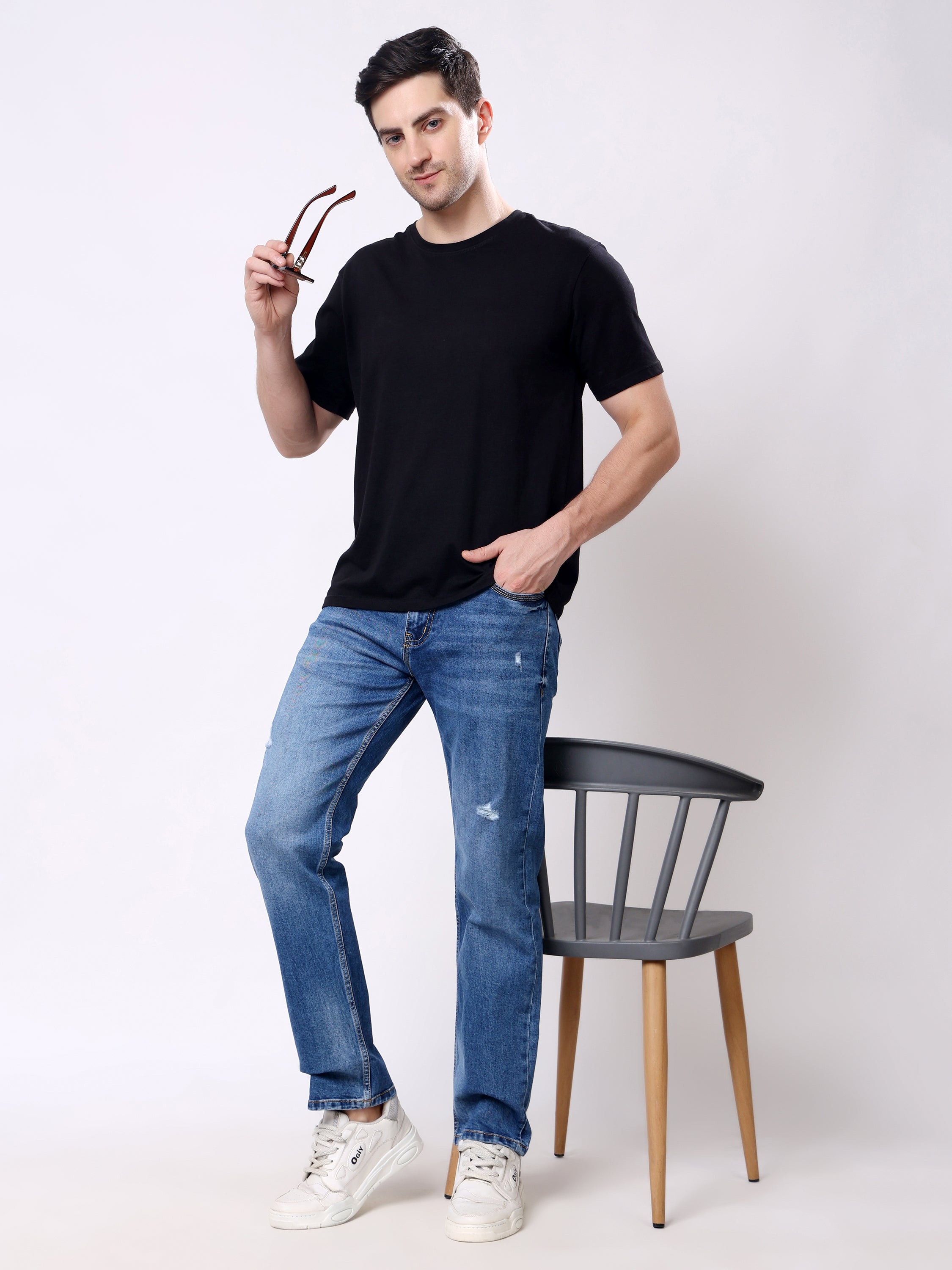 Stylox Men’s Stretchable Comfort Fit Denim Jeans - Stylox