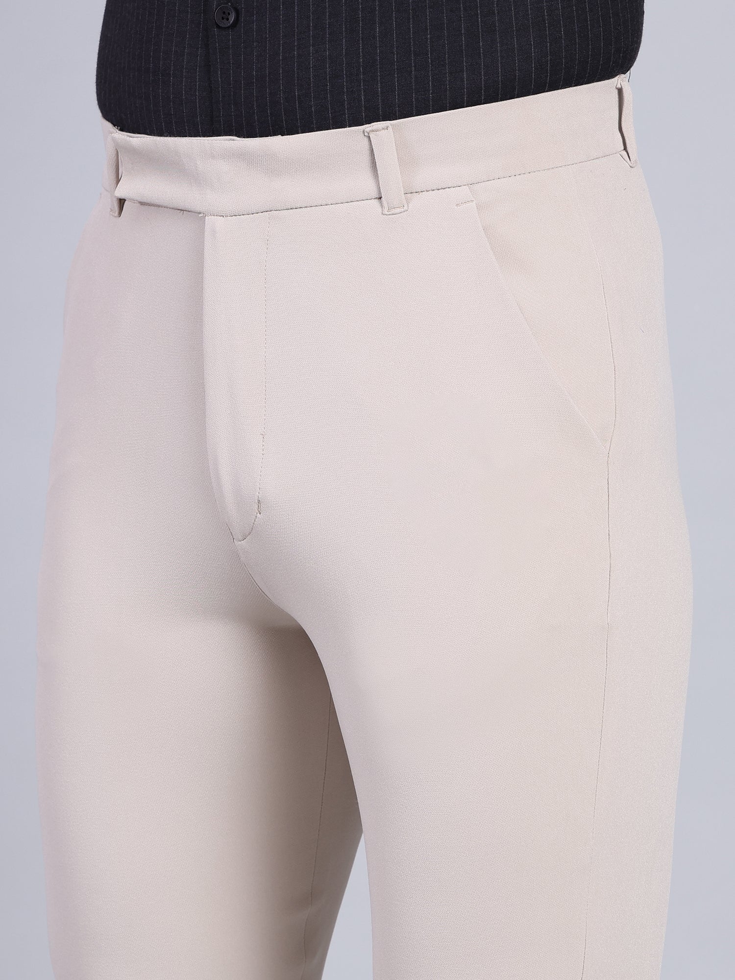 Stylox Men’s Bootcut Formal Trousers-Sand - Stylox