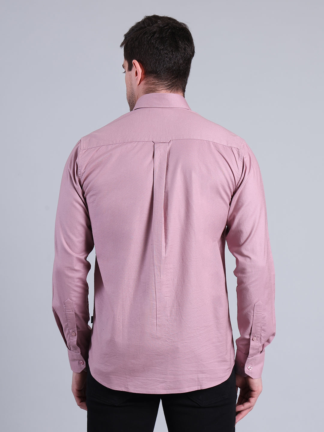 Stylox Men’s Solid Casual Shirt | Full Sleeve Regular Fit Shirt for Everyday Wear