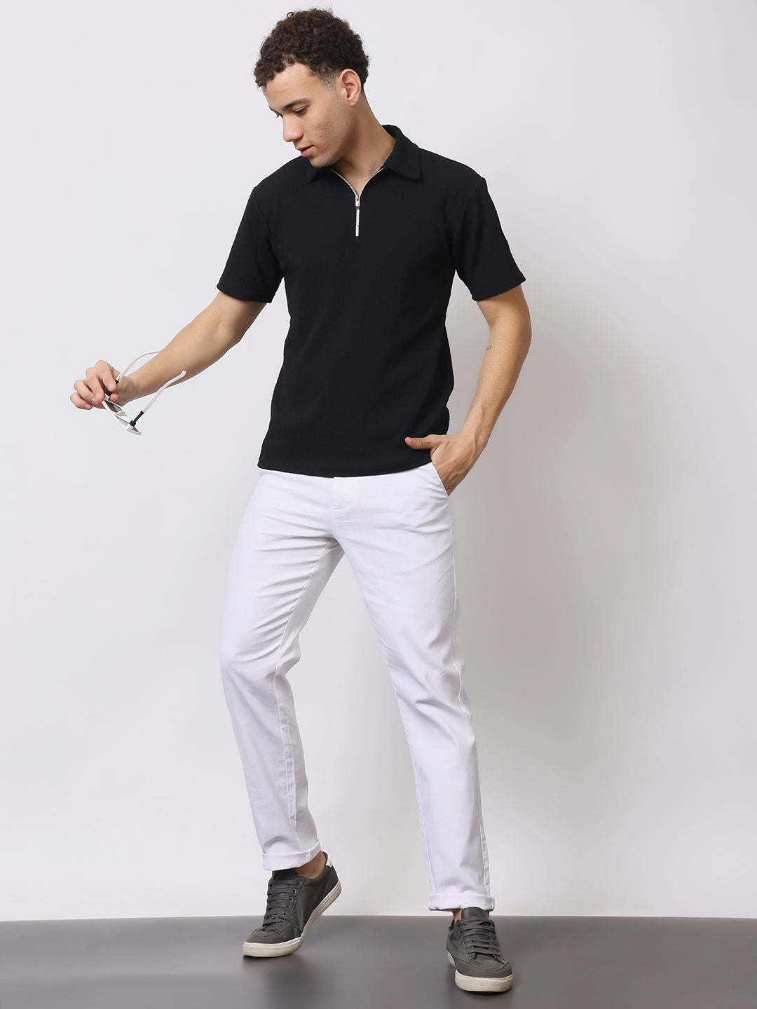 Stylox Men’s Premium Regular Fit Cotton Trousers – Casual & Formal Pants | Breathable Everyday Wear - Stylox