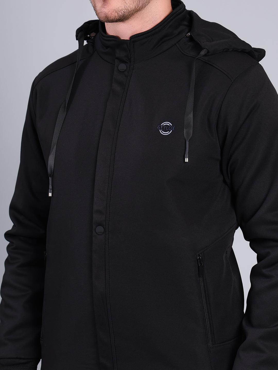 Stylox Men’s Winter Jacket with Hood | Warm Padded Jacket | Stylish Casual Outerwear