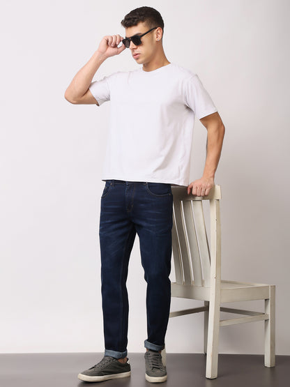 Stylox Men’s Ankle Fit Washed Jeans | Stretchable Denim Jeans for Men | Stylish Tapered Fit Casual Jeans for Trendy Look