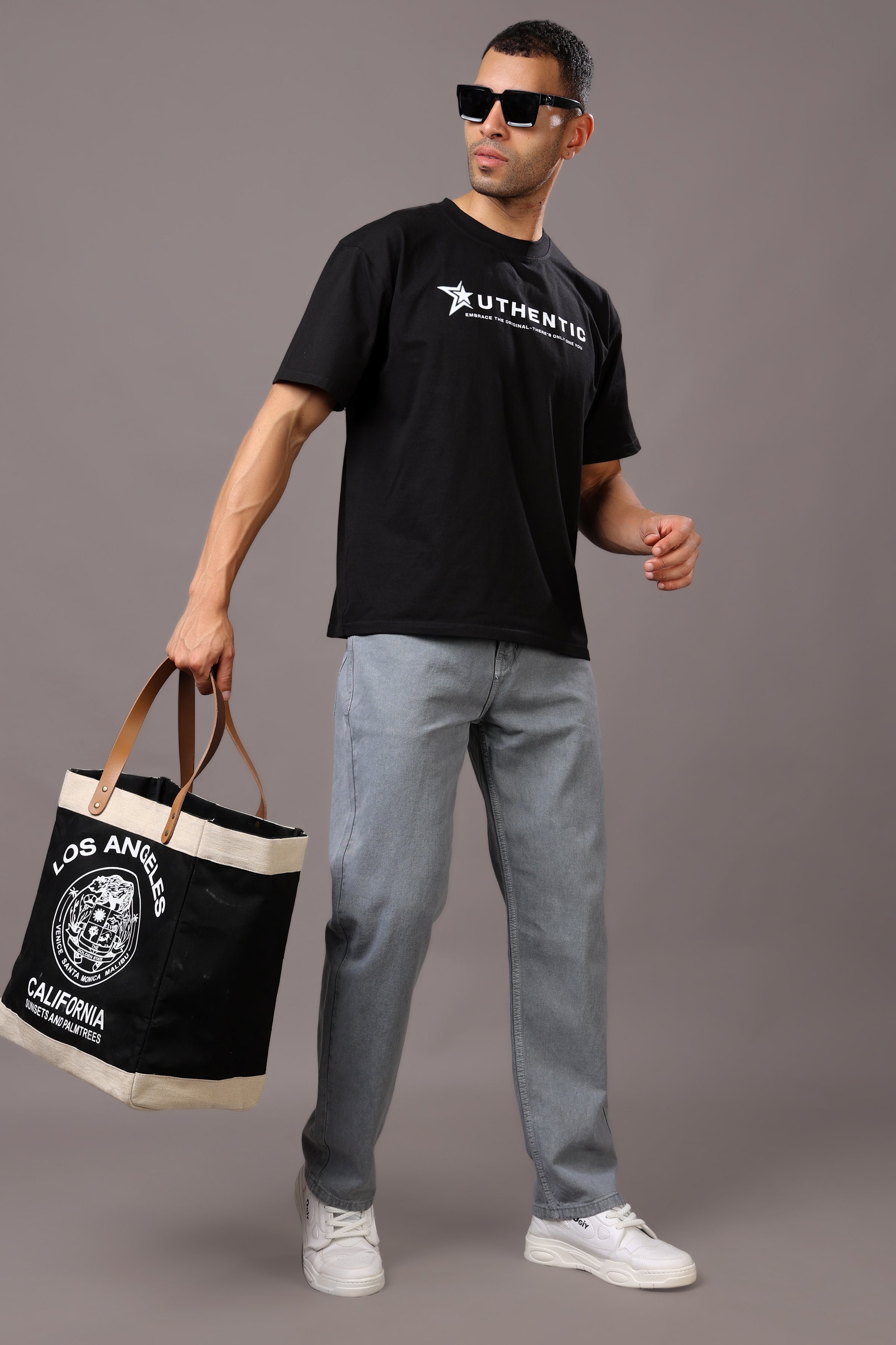 Stylox Men’s Relaxed Fit Denim Jeans - Ash Grey, Black, Steel Grey, Fossil Grey & Olive
